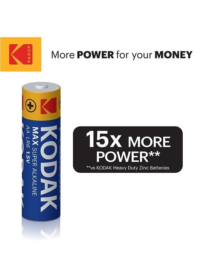 Kodak 20 Pack Max Alkaline AA Superior Batteries - Image 4